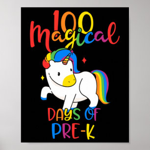 Poster Jours Magiques De Pré-k 100ème Jour D'Enseignants