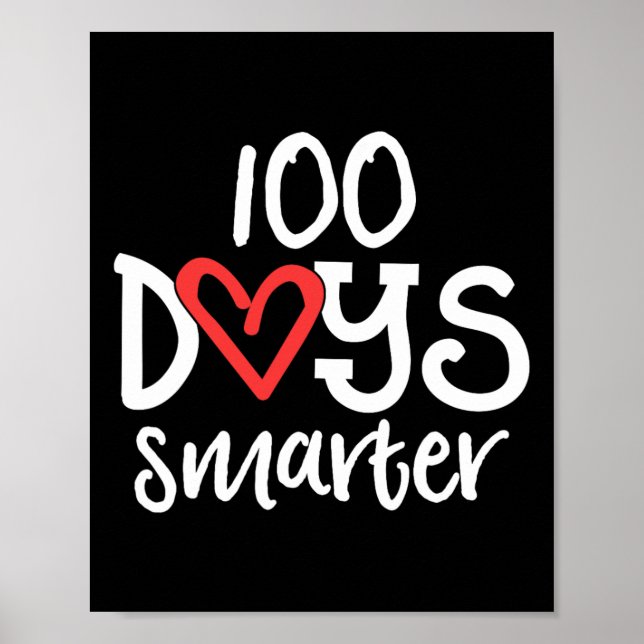Poster Jours Smarter 100ème Jour De L'École Enseignant De (Devant)