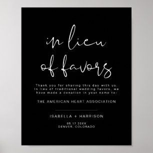 Poster JOVI Black Edgy en remplacement de Faveurs Mariage