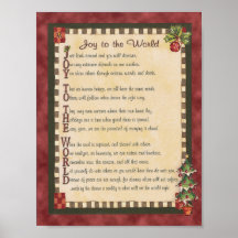 "Joy to the World" Acrostic Poem Canvas Imprimer