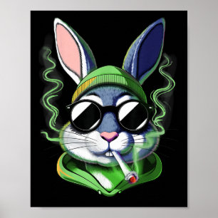 Poster Joyeuse Chemise de Pâques Lapin de Pâques