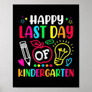 Poster Joyeuse Dernière Journée De L'École Maternelle Drô