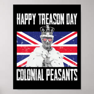Poster Joyeuse Fête de la Trahison Roi Charles Iii Britan