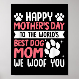 Poster Joyeuse Fête des Mères Au Monde Meilleure Maman De