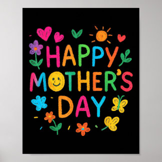 Poster Joyeuse Fête Des Mères Pour Les Enfants Bébés Qui 
