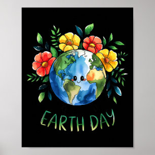 Poster Joyeuse journée de la terre 2026 rétro funky journ
