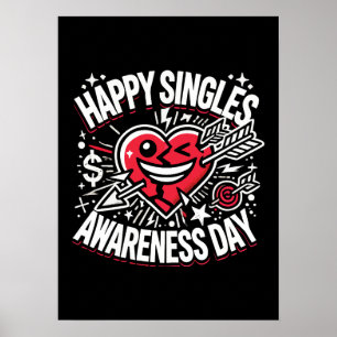 Poster Joyeuse Journée de sensibilisation aux singles, Jo