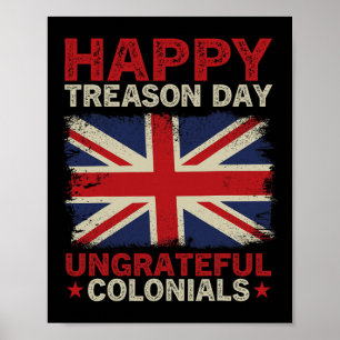 Poster Joyeuse Journée de trahison Coloniaux ingrats Juil