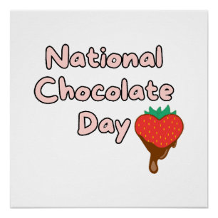 Poster Joyeuse journée nationale du chocolat