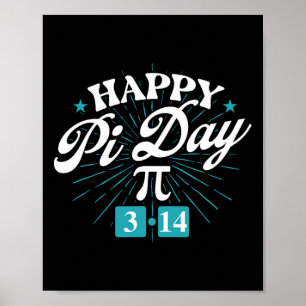 Poster Joyeuse Journée Pi - Math Lover Pi Symbole Science