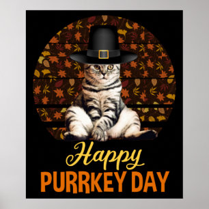 Poster Joyeuse journée Purrkey