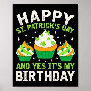Poster Joyeuse Saint-Patrick Anniversaire Saint-Paddy Fem