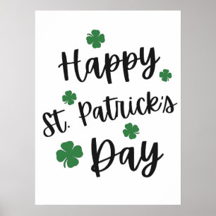 Poster Joyeuse Saint-Patrick – Fête Irlandaise festive