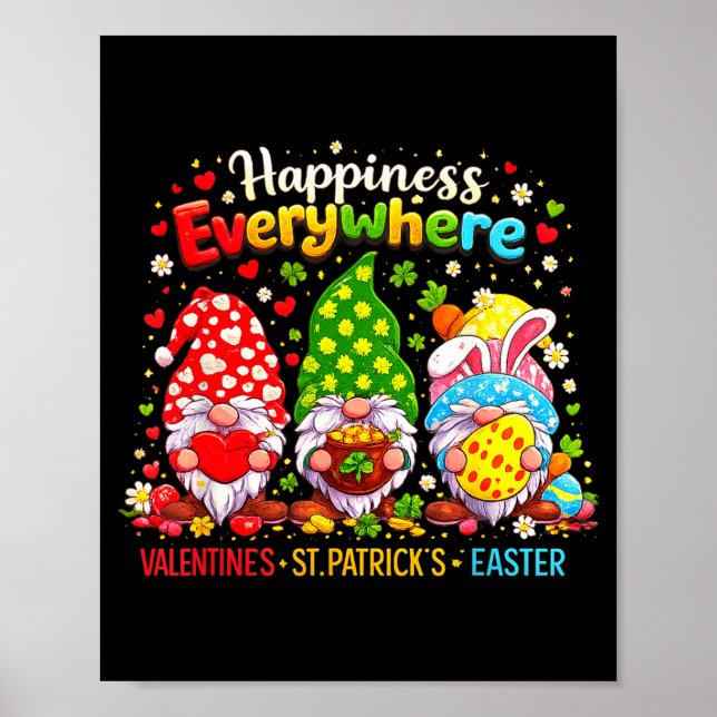 Poster Joyeuse Saint-Valentin Saint-Patrick Pâques Joyeus (Devant)
