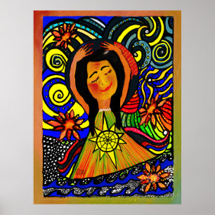 Poster Joyeuse sérénité : une célébration de la paix inté