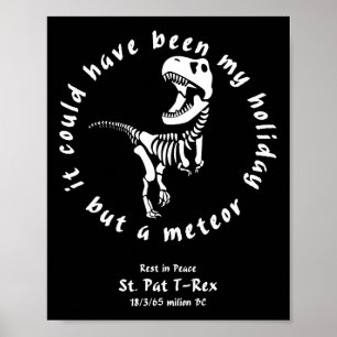 Poster Joyeuse St Pat Rex Day St Patricks Repose En Paix 