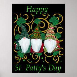 Poster Joyeuse St. Patrick GNOMES
