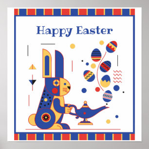 Poster Joyeuses Pâques Personnalisé Mignon