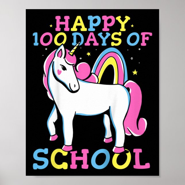 Poster Joyeux 100 Jours De Filles D'École 100E Jour De L' (Devant)