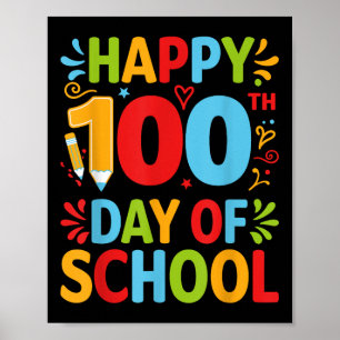Poster Joyeux 100ème Jour De L'École 100 Jours De L'Ensei