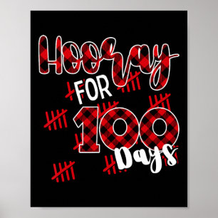 Poster Joyeux 100ème Jour De L'École Hour Pour 100 Jours