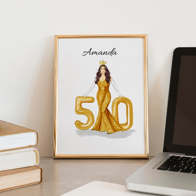 Poster joyeux 50e anniversaire (Créateur téléchargé)