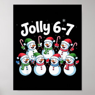 Poster Joyeux 6 7 Six Sept Mème Noël Femmes Hommes Enfant