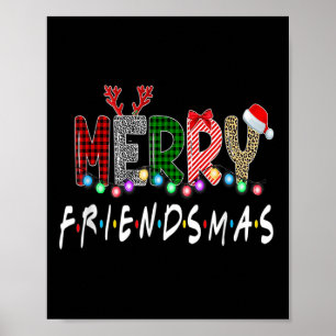 Poster Joyeux amis Amis Noël Correspondances Noël G