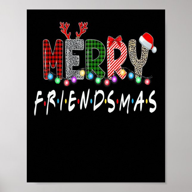 Poster Joyeux amis Noël Amis de Noël Correspondance Sweat (Devant)