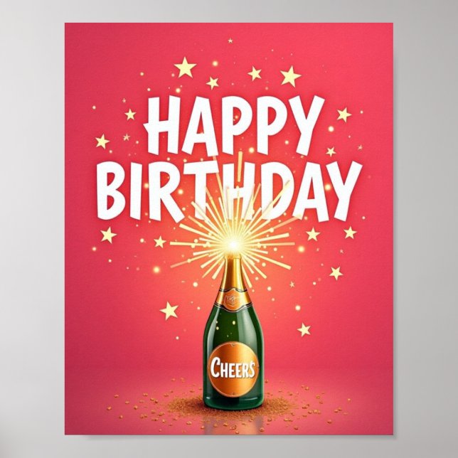 Poster Joyeux anniversaire (Devant)