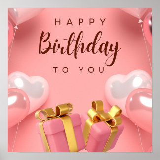 Poster Joyeux anniversaire