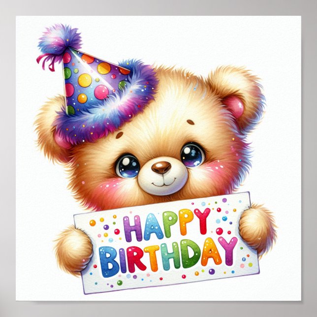 Poster Joyeux anniversaire (Devant)