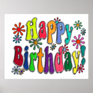 Poster Joyeux anniversaire