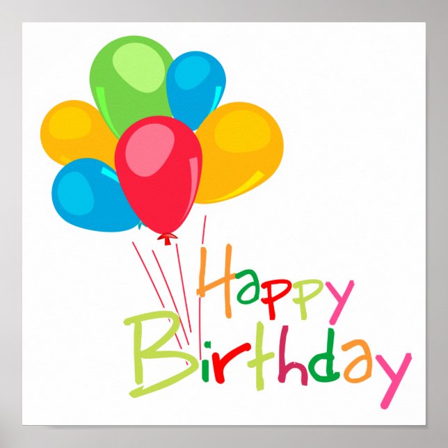 Poster Joyeux anniversaire (Devant)