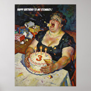 Poster Joyeux Anniversaire à Mon Ventre – Un Portrait de