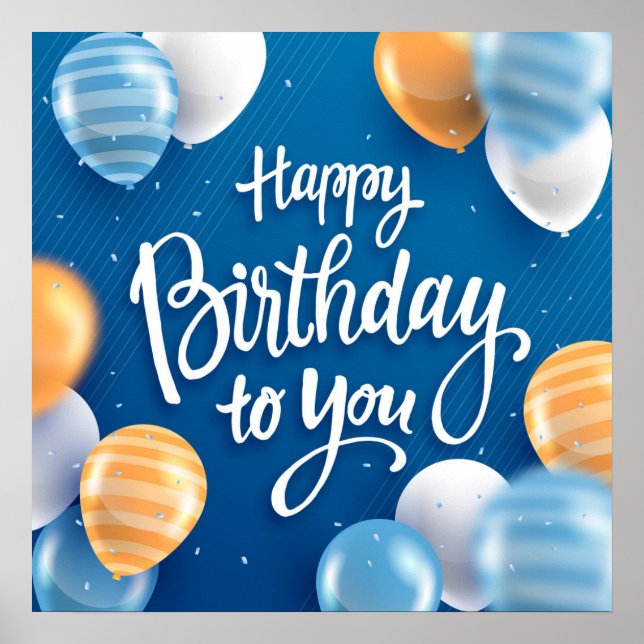Poster Joyeux Anniversaire à Toi (Devant)
