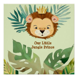 Poster Joyeux Anniversaire au Petit Lion de la Jungle Mig
