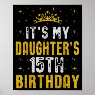 Poster Joyeux Anniversaire Ma Fille 15 Ans 2010 15 Ans