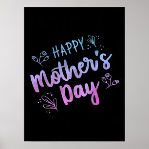 Poster Joyeux cadeau de la fête des mères Joyeux cadeaux 