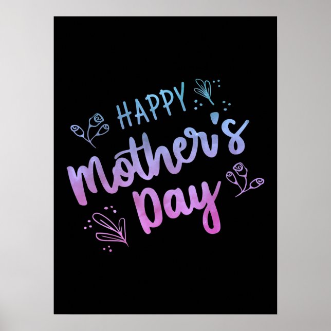 Poster Joyeux cadeau de la fête des mères Joyeux cadeaux  (Devant)