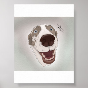 Poster Joyeux chien