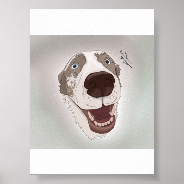 Poster Joyeux chien (Devant)