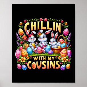 Poster Joyeux Chillin De Pâques Avec Mon Cousin Pâques Da