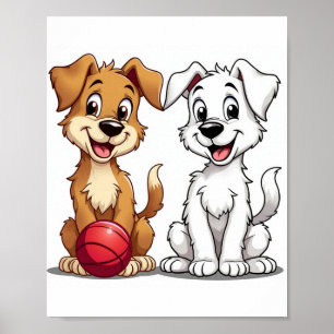 Poster Joyeux chiot