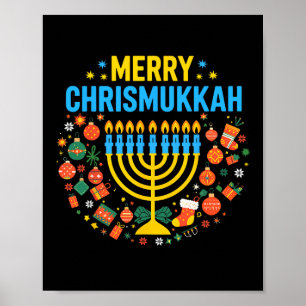 Poster Joyeux Chrismukkah Joyeux Noël Joyeux Chanukah J