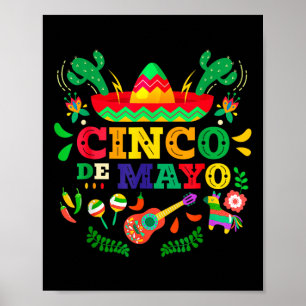 Poster Joyeux Cinco De Mayo Hommes Femmes Enfants 5 De Ma
