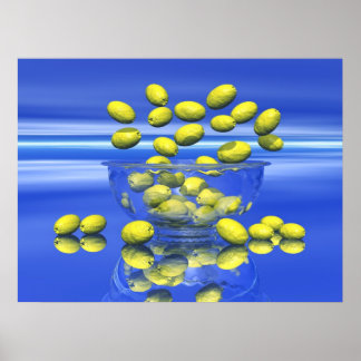 Poster Joyeux citrons