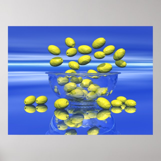 Poster Joyeux citrons (Devant)