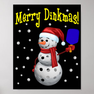 Poster Joyeux Dinkmas - Snowman