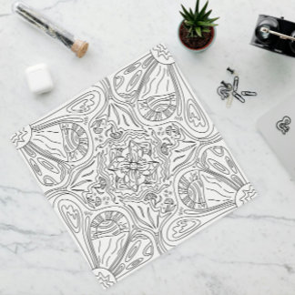 Poster Joyeux Doodles : Page de coloriage du jour ensolei